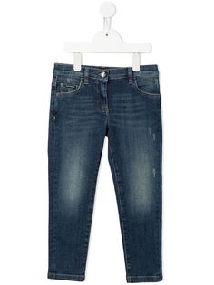Dolce & Gabbana Kids джинсы скинни с эффектом потертости