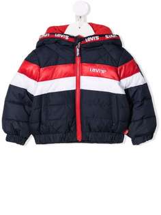 Levis Kids куртка в стиле колор-блок с логотипом
