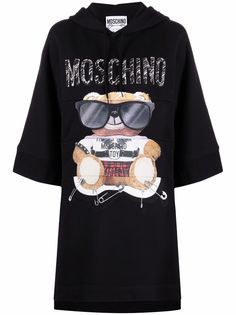 Moschino платье-толстовка Punk Teddy с принтом