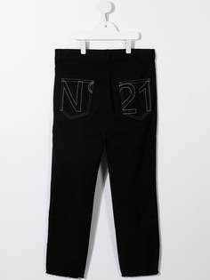 Nº21 Kids джинсы с вышитым логотипом