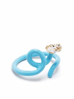 Bea Bongiasca кольцо Baby Vine Tendril с кристаллами
