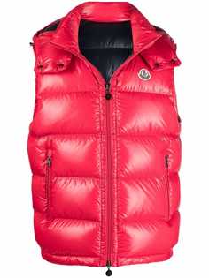Moncler дутый жилет Bormes с нашивкой-логотипом