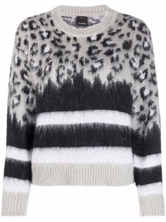 PINKO джемпер с леопардовым узором