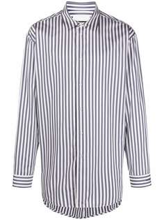 Jil Sander полосатая рубашка с длинными рукавами