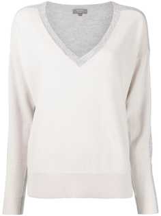 N.Peal кашемировый джемпер с V-образным вырезом