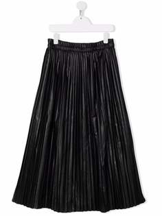 MM6 Maison Margiela Kids плиссированная юбка миди