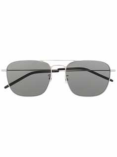 Saint Laurent Eyewear солнцезащитные очки-авиаторы SL 309 в квадратной оправе
