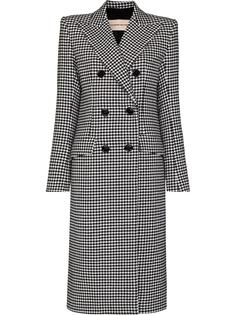 Alexandre Vauthier кашемировое пальто в ломаную клетку