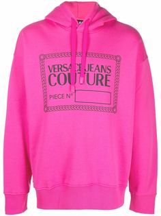 Versace Jeans Couture худи с кулиской и логотипом