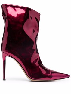 Alexandre Vauthier ботильоны с эффектом металлик