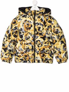 Versace Kids куртка с принтом Baroque