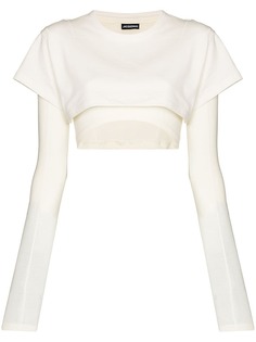 Jacquemus укороченная многослойная футболка