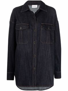 P.A.R.O.S.H. джинсовая куртка-рубашка с нагрудными карманами