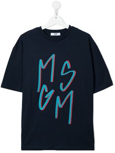 MSGM Kids футболка с логотипом