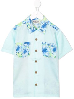 Miki House рубашка из лиоцелла с цветочным принтом