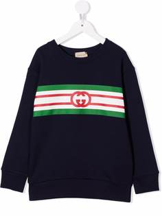 Gucci Kids джемпер с монограммой GG