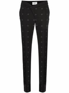 Coperni брюки строгого кроя с принтом