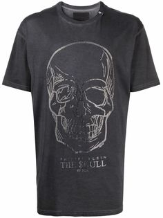 Philipp Plein футболка с декором Skull