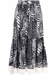 TWINSET юбка миди с завышенной талией