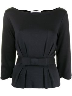 Christian Dior блузка pre-owned с бантом