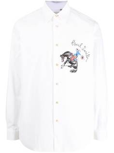 PAUL SMITH рубашка с графичным принтом