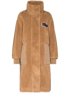 Stella McCartney пальто оверсайз Luna Teddy Mat