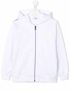 MSGM Kids худи на молнии с логотипом