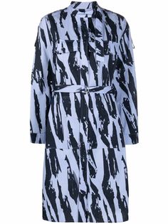 Kenzo платье-рубашка с графичным принтом