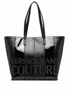 Versace Jeans Couture большая сумка-тоут с логотипом