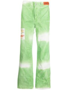 Heron Preston прямые джинсы с нашивками