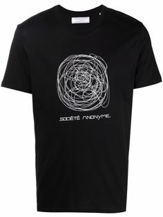 Société Anonyme футболка с абстрактным принтом