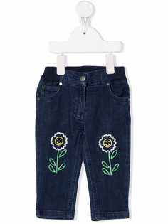 Stella McCartney Kids джинсы с цветочной вышивкой