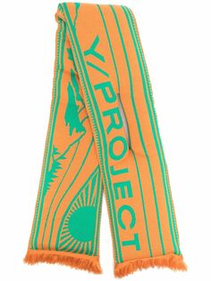 Y/Project шарф с вышитым логотипом
