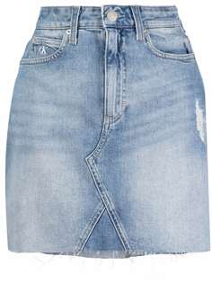 Calvin Klein Jeans джинсовая мини-юбка с завышенной талией