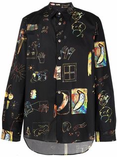 PAUL SMITH рубашка с графичным принтом