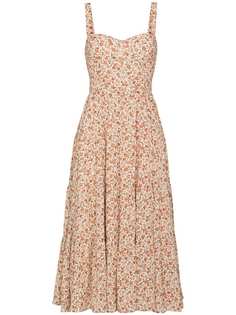 Reformation платье миди Aviva с цветочным принтом