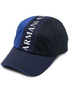 Armani Exchange бейсболка в стиле колор-блок с логотипом