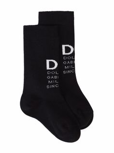 Dolce & Gabbana Kids носки вязки интарсия с логотипом