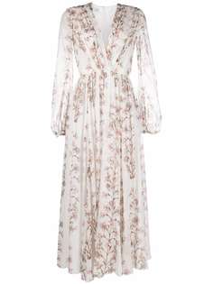 Giambattista Valli платье миди с цветочным принтом