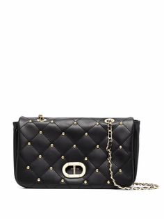 Dee Ocleppo стеганая сумка на плечо с заклепками