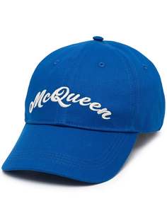 Alexander McQueen бейсболка с вышитым логотипом