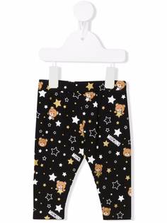 Moschino Kids легинсы с принтом Teddy Bear