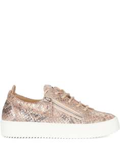 Giuseppe Zanotti кеды Gail с эффектом металлик