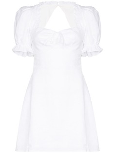 Reformation платье мини Easton с объемными рукавами
