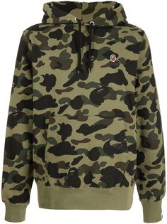 A BATHING APE® худи с кулиской и нашивкой-логотипом Bape
