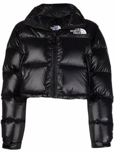 The North Face укороченный пуховик с логотипом