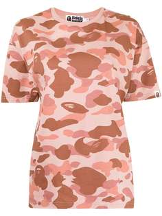 A BATHING APE® футболка с камуфляжным принтом Bape