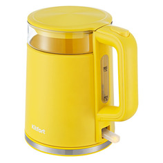 Чайник электрический KitFort KT-6124-5, 2200Вт, желтый