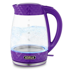 Чайник электрический KitFort KT-6123-1, 2200Вт, фиолетовый