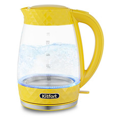 Чайник электрический KitFort KT-6123-5, 2200Вт, желтый